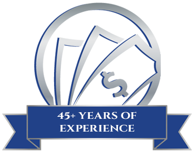 45+ Years Of Experience Badge